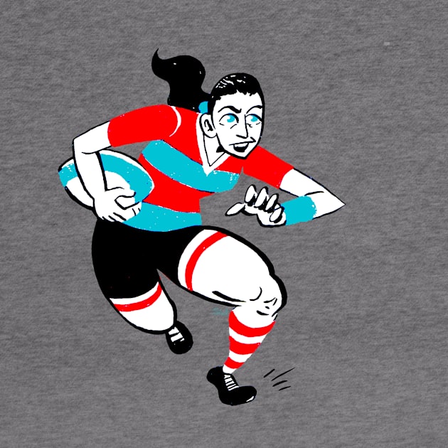 Rugby Woman by CoolCharacters